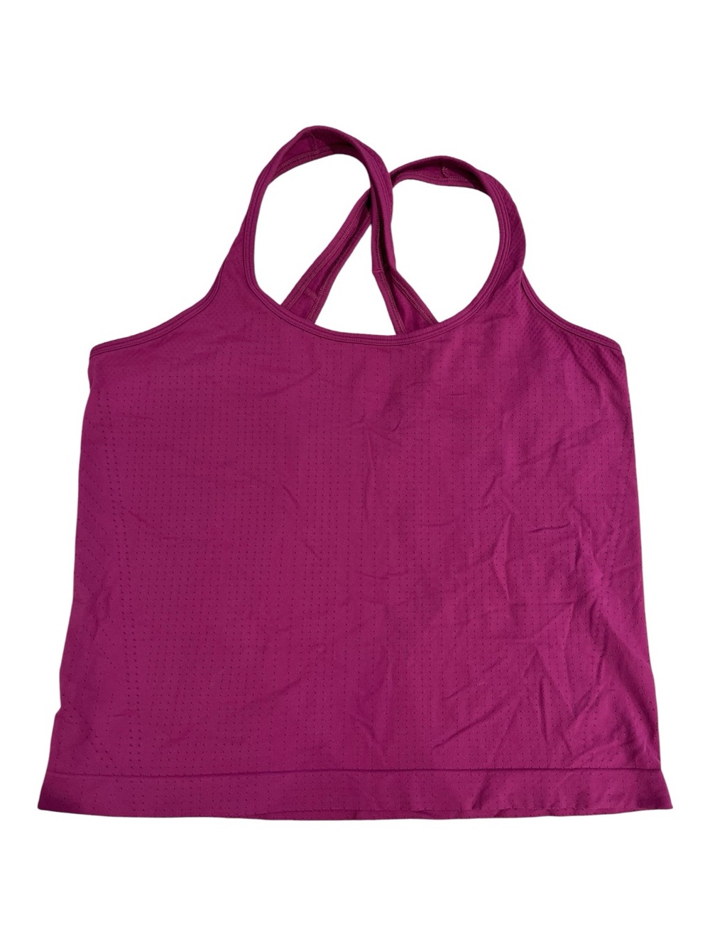 Athleta Purple In Motion Seamless Strappy Back Workout Tank Size S